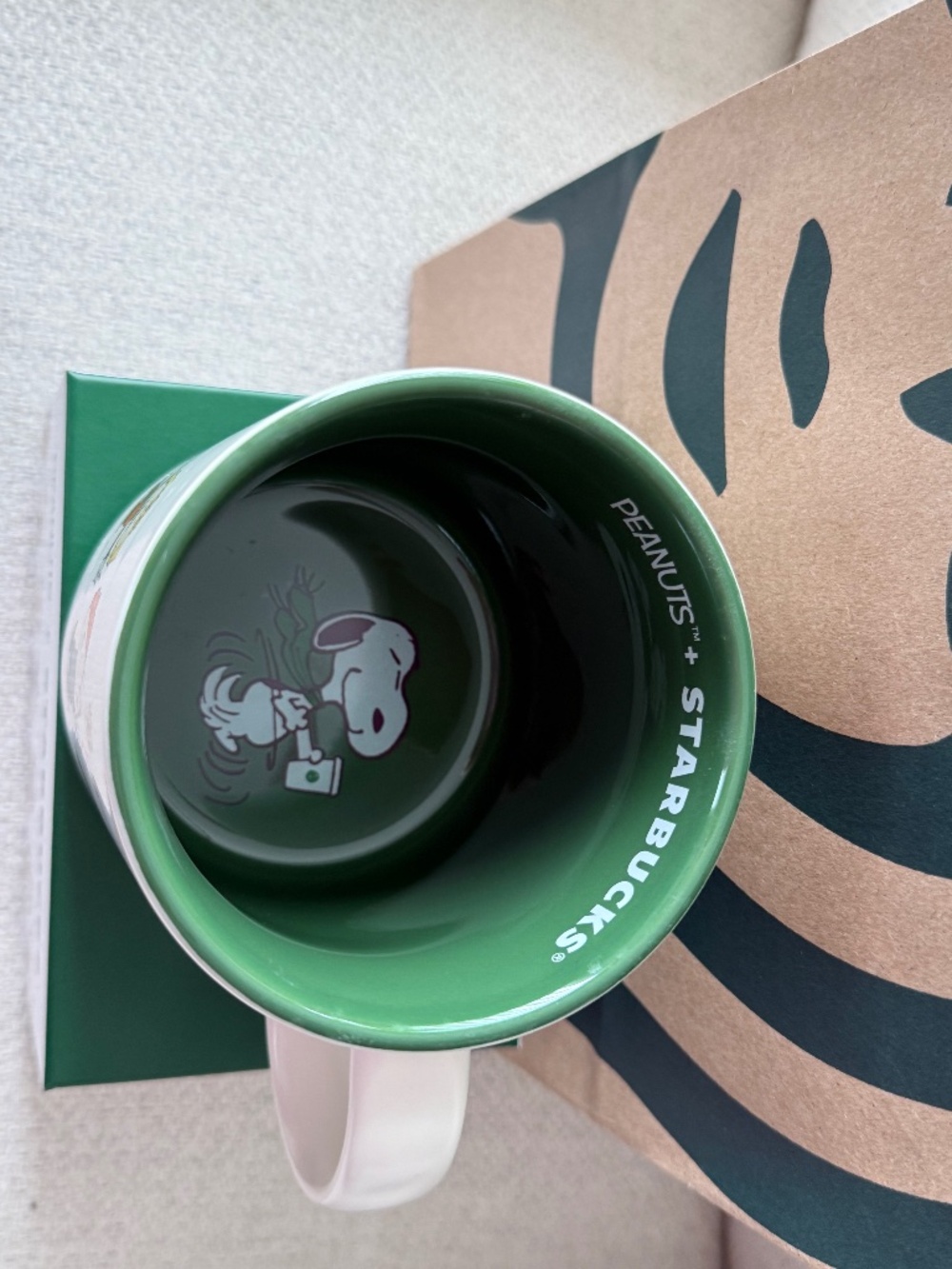 New Peanuts Snoopy Starbucks Collaboration Coffee Mug Limited Edition - Picture 3 of 5